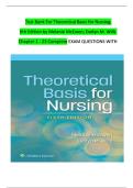 Test Bank Theoretical Basis for Nursing 6th Edition by Melanie McEwen With Verified Questions&comma; Answer Key&comma; Exam Prep Material&comma; and Comprehensive Study Resource