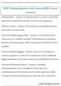 RWP Training Questions with Answers &lpar;100&percnt; Correct  Answers&rpar; 