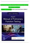 Test Bank -Ruppel's Manual of Pulmonary Function Testing&comma; 12th Edition&lpar; Carl Mottram&comma; 2022&rpar;&comma; All Chapters &vert;&vert;Latest Edition