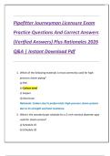 Pipefitter Journeyman Licensure Exam  Practice Questions And Correct Answers  &lpar;Verified Answers&rpar; Plus Rationales 2026  Q&A &vert; Instant Download Pdf 