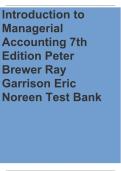 Managerial Accounting and Cost Concepts Test Bank