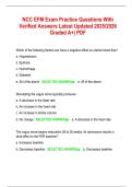 NCC EFM Exam Practice Questions With  Verified Answers Latest Updated 2025&sol;2026  Graded A&plus;&vert; PDF