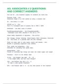 AG&period; ASSOCIATES &num; 2 QUESTIONS AND CORRECT ANSWERS