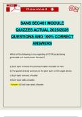 BUNDLED EXAMS::: SANS SEC401 ACTUAL 2025/2026 |Q&A 100% PASS