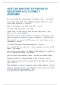 AEST AG ASSOCIATES REVIEW &num;3 QUESTIONS AND CORRECT ANSWERS