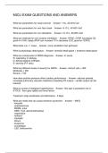 MICU EXAM QUESTIONS AND ANSWERS