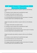 EDF 3020 Exam 4 Questions With Accurate Answers