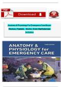Test Bank for Anatomy & Physiology for Emergency Care 3rd Edition &lpar;Bledsoe&comma; 2020&rpar; &vert; Complete Chapters &vert; Verified Questions & Answers