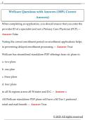 Wellcare Questions with Answers &lpar;100&percnt; Correct  Answers&rpar; 