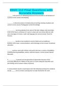 EDUC 112 Final Questions with Accurate Answers