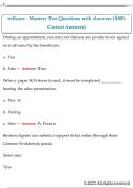 wellcare - Mastery Test Questions with Answers &lpar;100&percnt;  Correct Answers&rpar; 