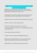 EDU 112 Final Exam Questions with Accurate Answers