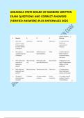 ARKANSAS STATE BOARD OF BARBERS WRITTEN  EXAM QUESTIONS AND CORRECT ANSWERS  &lpar;VERIFIED ANSWERS&rpar; PLUS RATIONALES 2025 