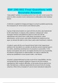 EDF 290-002 Final Questions with Accurate Answers