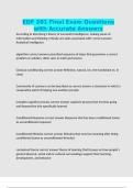 EDF 201 Final Exam Questions with Accurate Answers