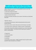 EDF-366 Final Exam Review Fall Questions with Accurate Answers