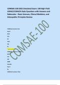 COMSAE-100 2025 Simulated Exam&colon; 100 High-Yield  USMLE&sol;COMLEX-Style Questions with Answers and  Rationales &ndash; Basic Sciences&comma; Clinical Medicine&comma; and  Osteopathic Principles Review