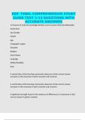 EDF  FINAL COMPREHENSIVE STUDY GUIDE TEST 1-13 QUESTIONS WITH ACCURATE ANSWERS