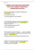 FLORIDA LAWS AND RULES QUESTIONS  WITH 100&percnt; CORRECT SOLUTIONS &vert;  GUARANTEED SUCCESS&period;