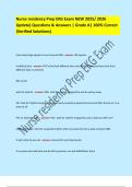 Nurse residency Prep EKG Exam NEW 2025&sol; 2026  Update&rpar; Questions & Answers &vert; Grade A&vert; 100&percnt; Correct  &lpar;Verified Solutions&rpar; 