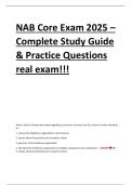NAB Core Exam 2025 &ndash; Complete Study Guide & Practice Questions