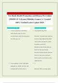 Test Bank Health Promotion and Disease Prevention &lpar;MODULE 2&rpar; Exam &lpar;Mobility Exams&rpar; A&plus; Graded 100&percnt; Verified Latest Update 2025&period;