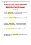NYSTCE MULTI-SUBJECT CST&colon; PART 3&comma; ARTS  & SCIENCES QUESTIONS WITH 100&percnt;  CORRECT SOLUTIONS &vert; GUARANTEED  SUCCESS&period; 