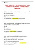 XCEL CHAPTER 3 QUESTIONS WITH 100&percnt;  CORRECT SOLUTIONS &vert; GUARANTEED  SUCCESS&period;