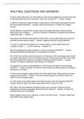HHA FINAL QUESTIONS AND ANSWERS