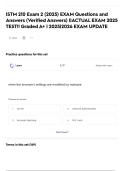 ISTM 210 Exam 2 &lpar;2025&rpar; EXAM Questions and Answers &lpar;Verified Answers&rpar; &vert;&vert;ACTUAL EXAM 2025 TEST&excl;&excl; Graded A&plus; &vert; 2025&vert;2026 EXAM UPDATE