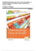 Test bank for Pharmacology Clear and Simple&lbrace; 4th Edition&rcub; by Cynthia J&period; Watkins &vert; All Chapters &lpar;1-21&rpar; Covered &vert; 100&percnt; Verified Answers&vert; Newest Version