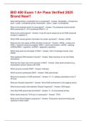 BIO 400 Exam 1 A&plus; Pass Verified 2025 Brand New&excl;&excl;