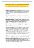 HISTORY 1020 COMPLETE UPDATED EXAM QUESTIONS AND CORRECT ANSWERS WITH GUARANTEED PASS