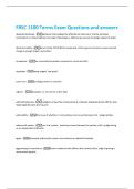 FRSC 1100 Terms Exam Questions and answers 