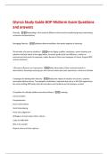 Glynco Study Guide BOP Midterm Exam Questions  and answers 