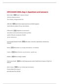 HPD EXAM ONE chap 1 Questions and answers 