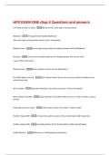 HPD EXAM ONE chap 3 Questions and answers 