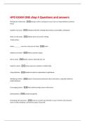 HPD EXAM ONE chap 4 Questions and answers 