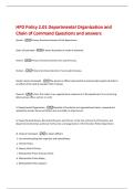HPD Policy 2&period;01 Departmental Organization and  Chain of Command Questions and answers 