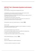 HPD SGT Test 1 Classmaker Questions and answers 