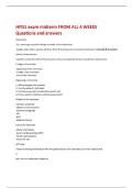 HPD1 exam midterm FROM ALL 4 WEEKS  Questions and answers 