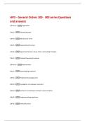 HPD - General Orders 100 - 300 series Questions  and answers 