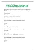 HRCI aPHR Exam Questions and Correct Answers Question Bank