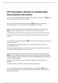 IFPP Hoorcollege 1 literatuur en aantekeningen  Exam Questions and answers 
