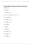 kennismaking een enquete Questions and answers 