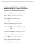 Middeleeuwse Geschiedenis&colon; Hoorcollege  Aantekeningen Exam Questions and answers 