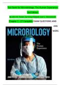 Test Bank For Microbiology&colon; The Human Experience 2nd Edition By Foster&comma; Aliabadi&comma; Slonczewski&comma; Consists Of 27 Complete Chapters&comma; ISBN&colon; 978-0393533248 EXAM QUESTIONS WITH DETAILED ANSWERS 
