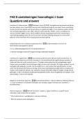 PAD B aantekeningen hoorcolleges 1 Exam  Questions and answers 