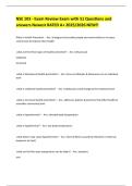 NSE 103 - Exam Review Exam with 51 Questions and answers Newest RATED A&plus; 2025&sol;2026 NEW&excl;&excl;