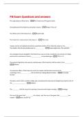 PIE Exam Questions and answers 